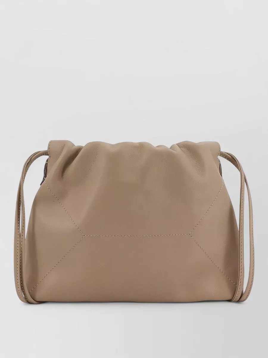 Brunello Cucinelli Monili Leather Clutch Bag