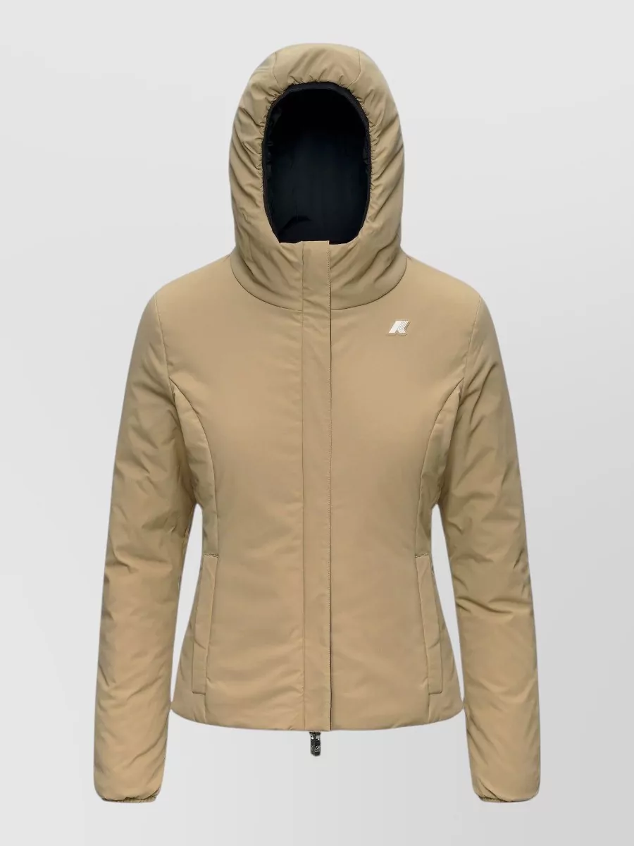 K-way reversible hooded parka coat