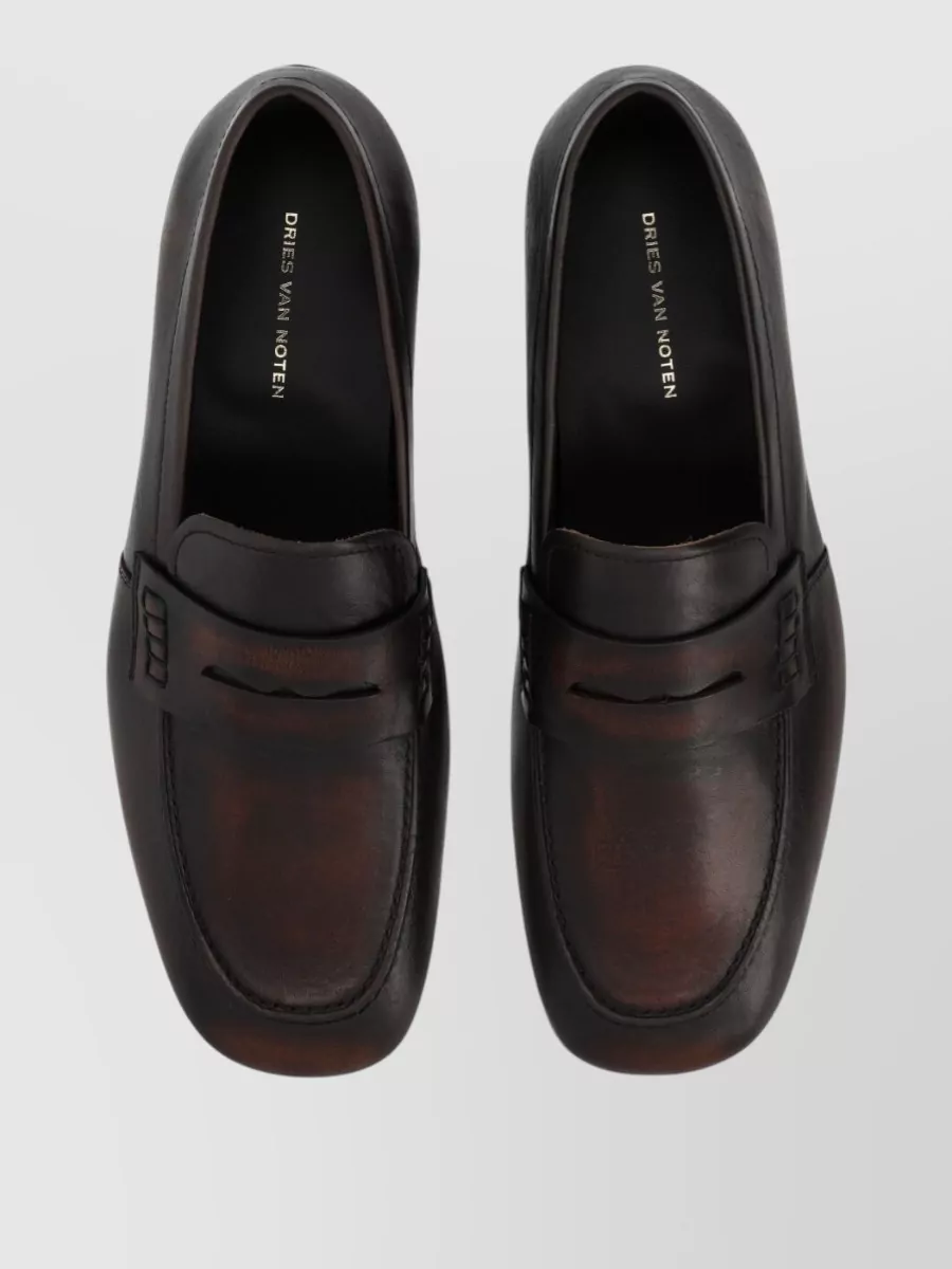 Dries Van Noten Leather Loafers
