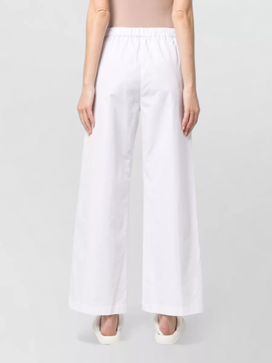 Aspesi Wide Leg Silk Nylon Blend Trousers