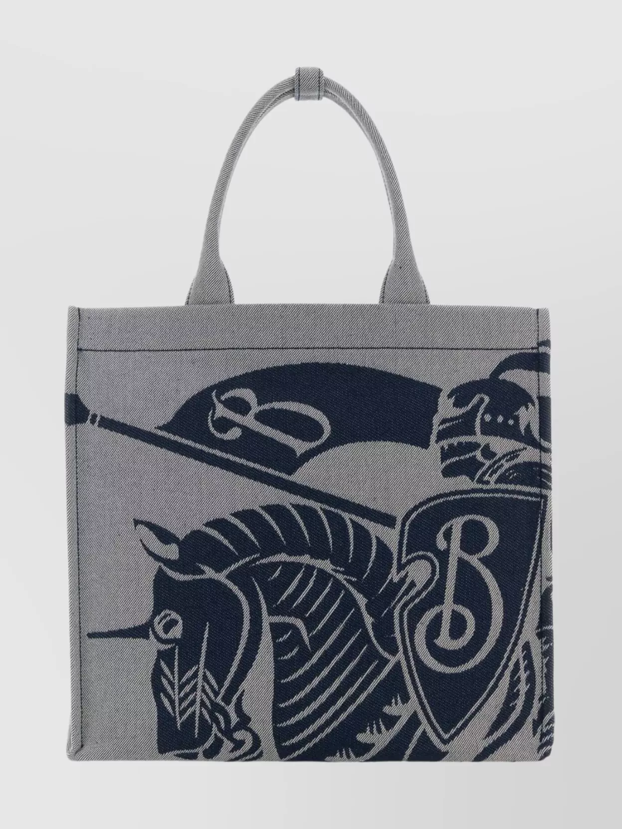 Shop Burberry Graphic Print Canvas Shopping Bag