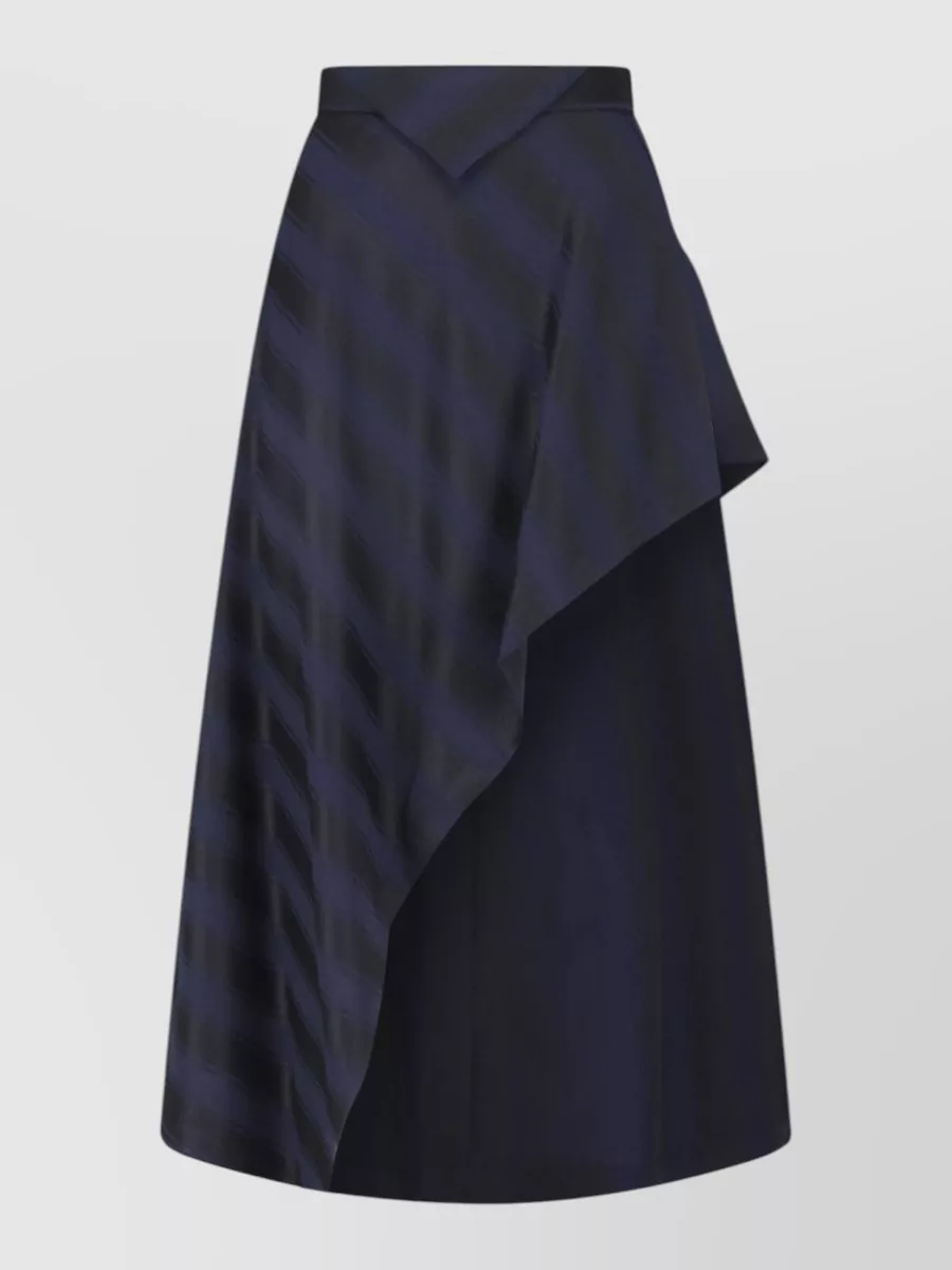 Vivienne Westwood virgin wool midi asymmetric skirt