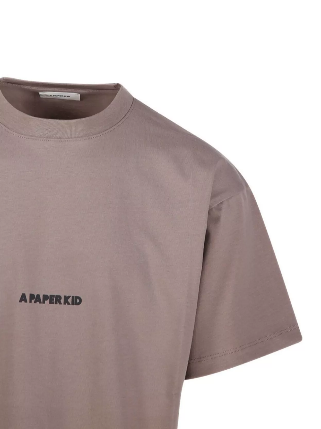 A Paper Kid Graphic Print Short Sleeve Crew Neck T-Shirt