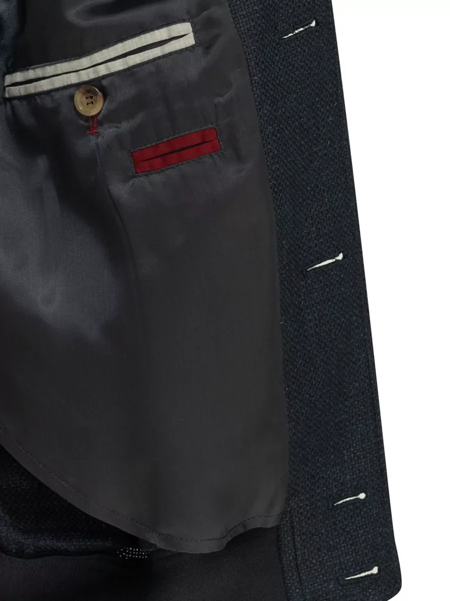 Brunello Cucinelli Silk Linen Single Breasted Coat
