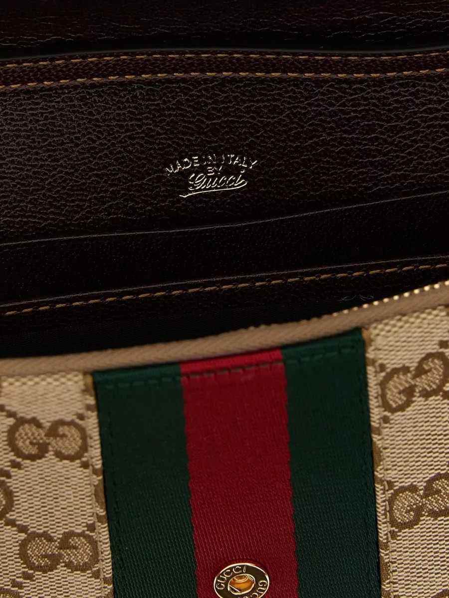 Gucci Na Canvas Clutch Bag