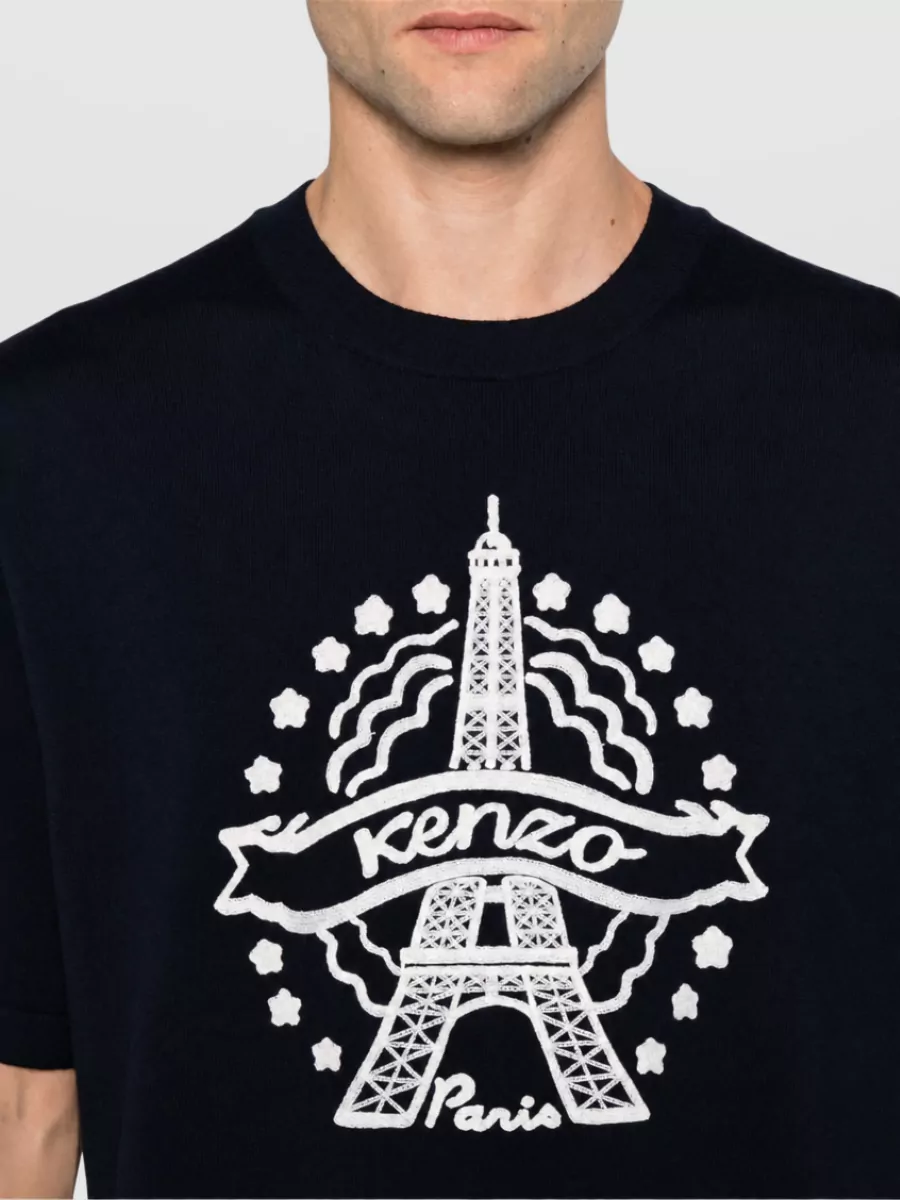 Kenzo Wool Short-Sleeve T-Shirt