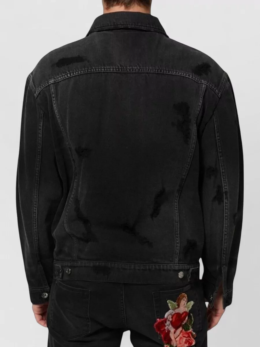 Dolce&Gabbana Denim Single Breasted Coat