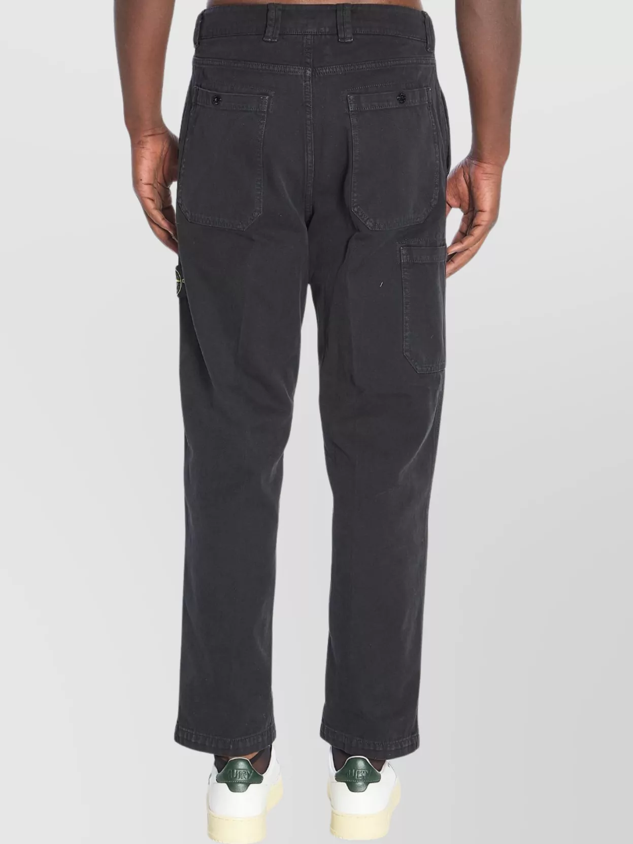 Stone Island Relaxed Fit Wide Leg Trousers