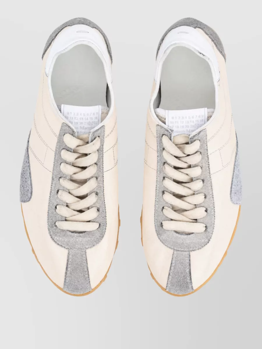 Maison Margiela Leather Sprinters Lace-Up Sneakers