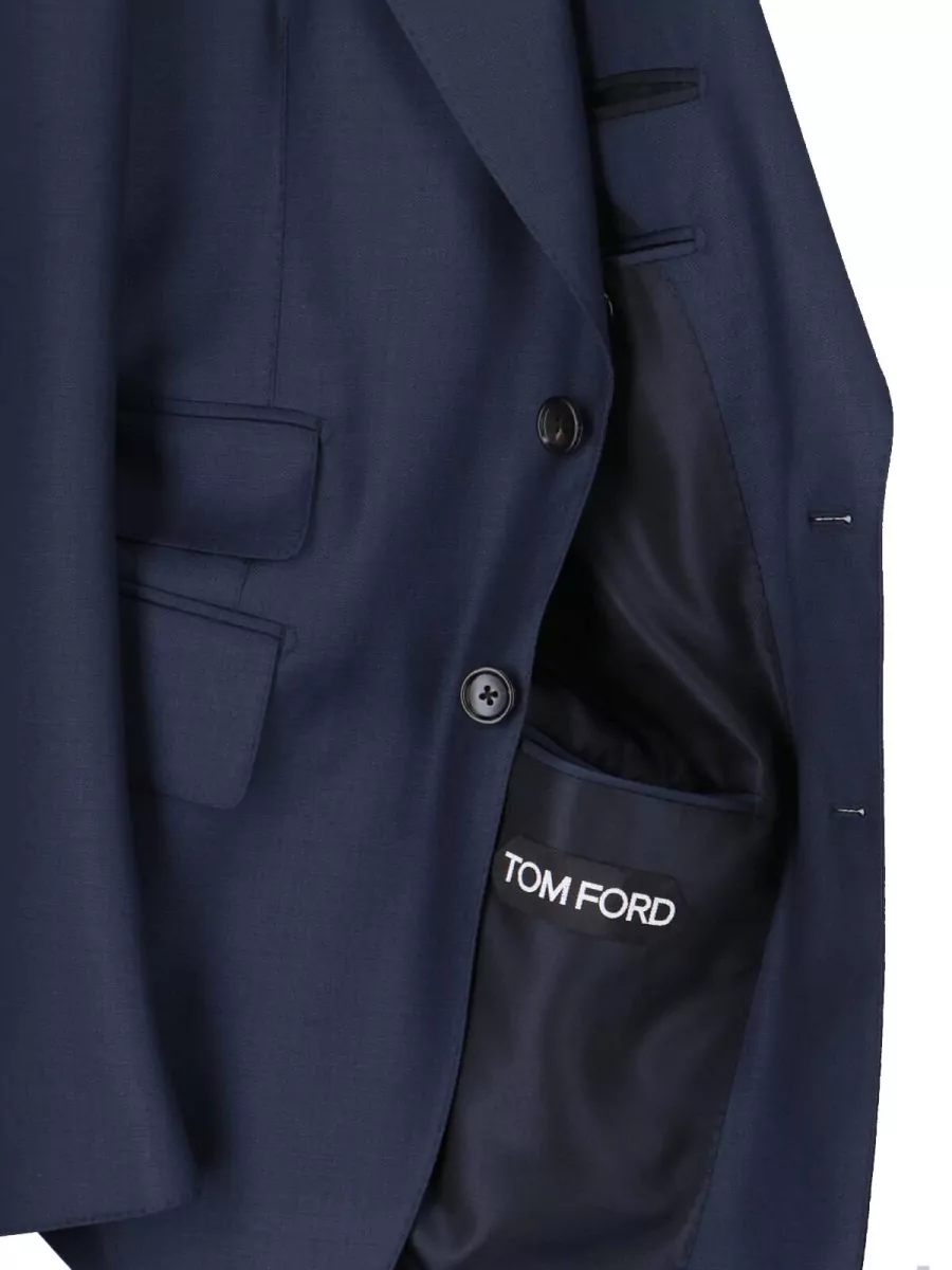 Tom Ford Tailored Suit Notch Lapel Flap Pockets