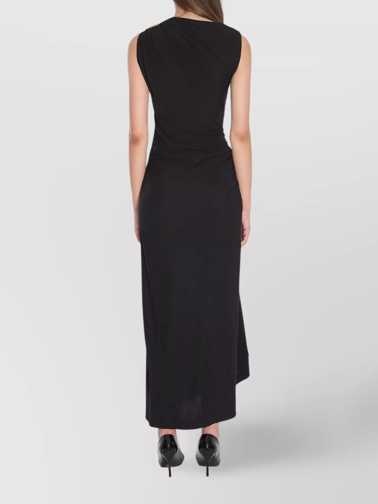 Bottega Veneta Asymmetric Hem Viscose Jersey Dress