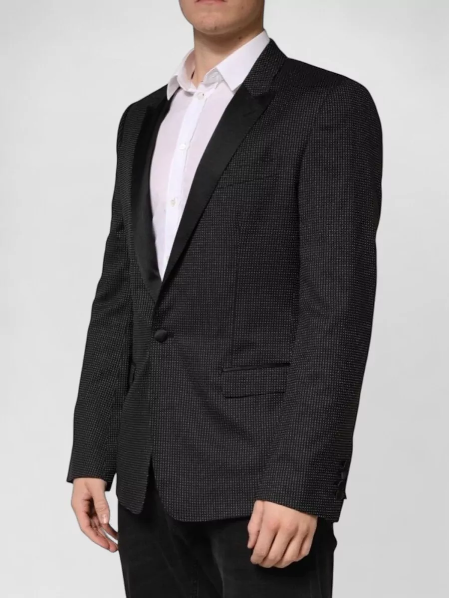 Dolce&Gabbana Silk Blend Single Breasted Blazer