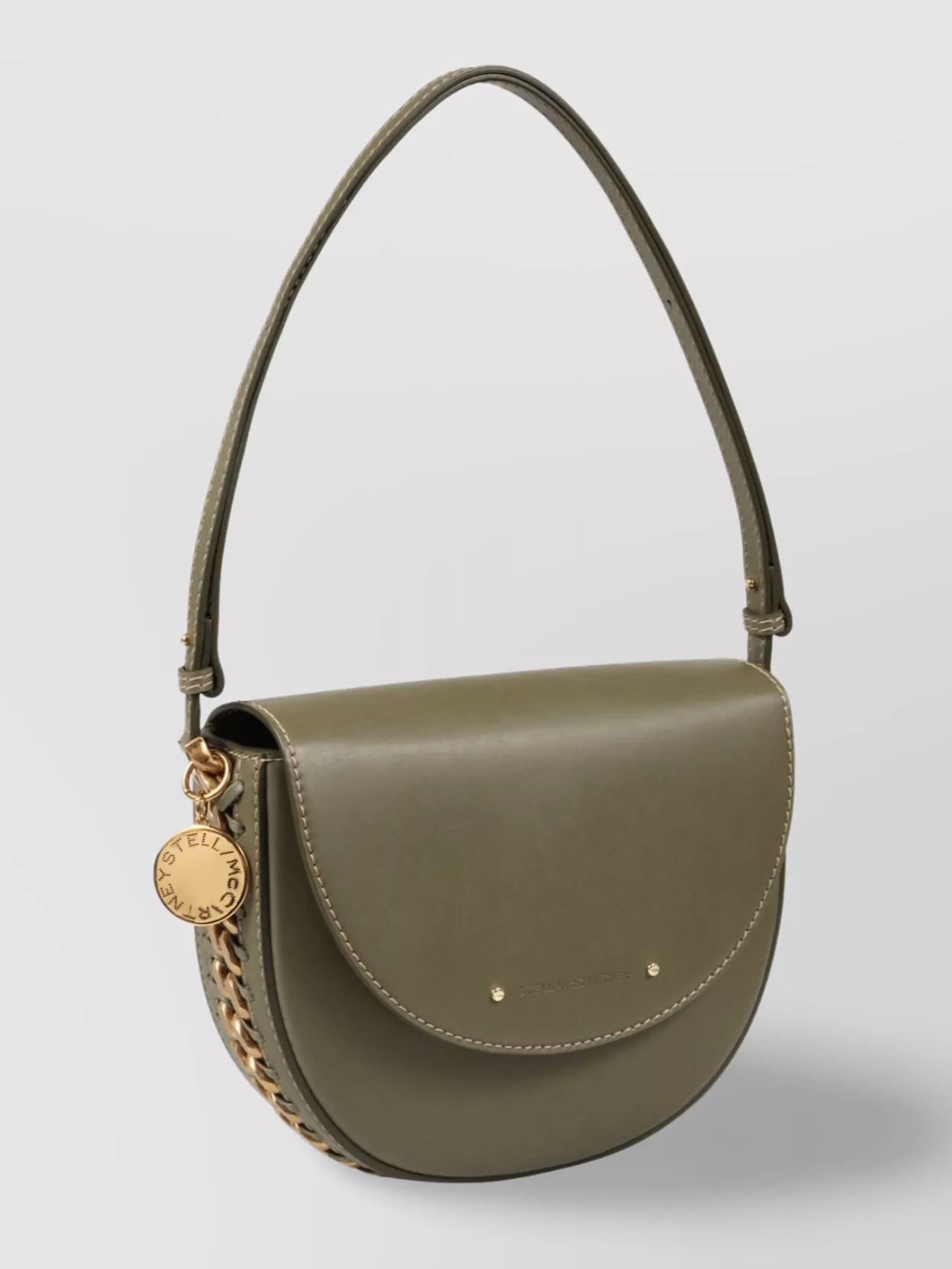 Stella Mccartney Chain Detail Vegan Leather Shoulder Bag