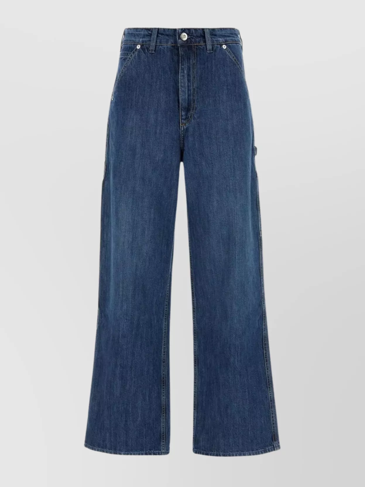 Shop Our Legacy Wide-leg Denim Trade Pants In Blue