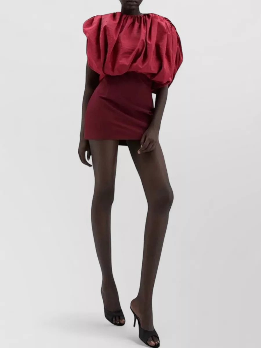 Magda Butrym silk draped sleeveless mini dress