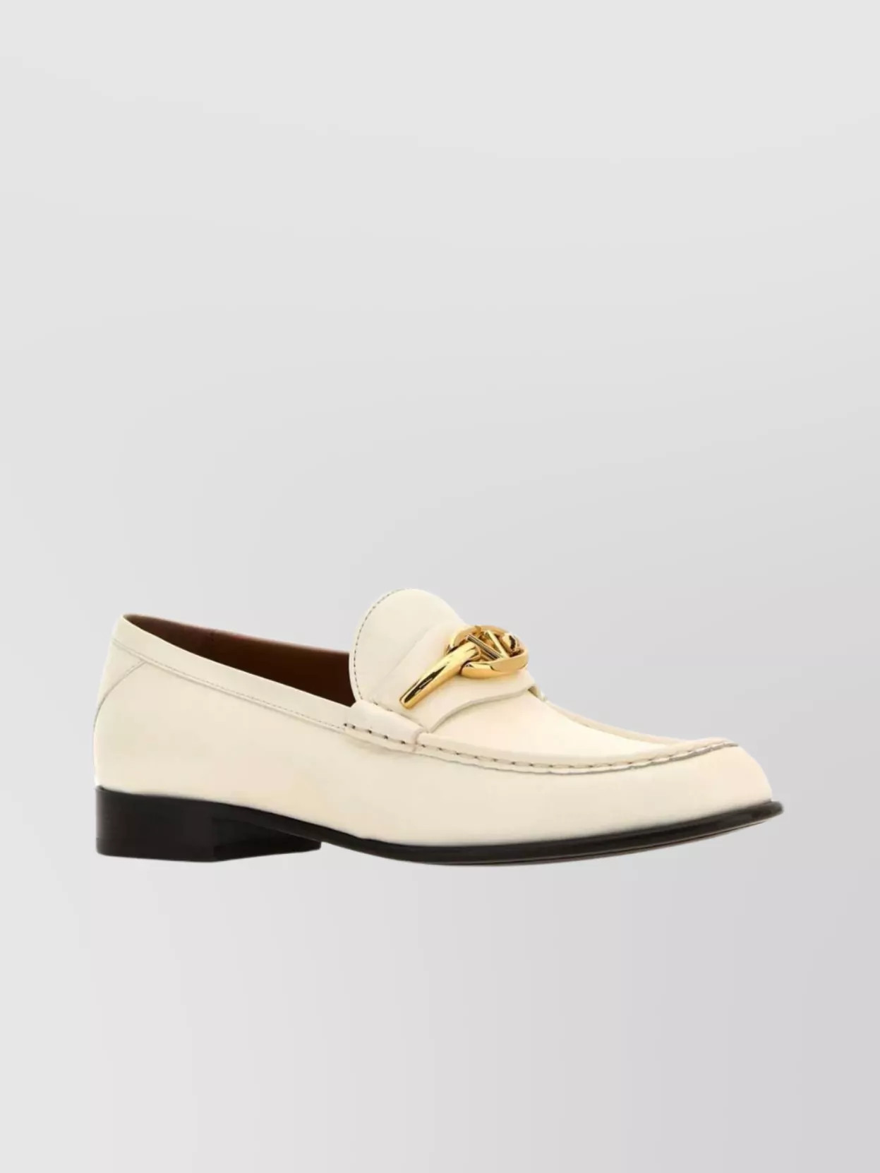 Shop Valentino Vlogo The Bold Edition Loafers In Leather