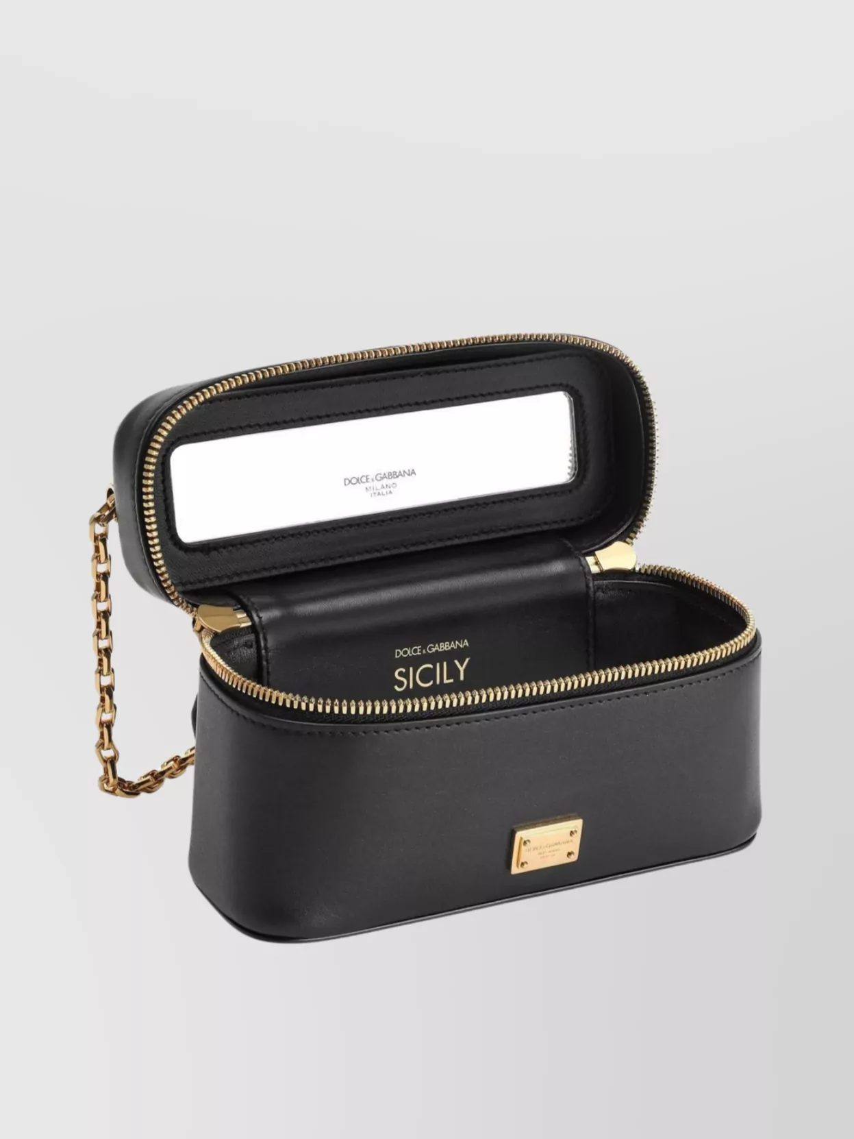 Shop Dolce & Gabbana Sicily Crossbody Bag Chain Strap Adjustable