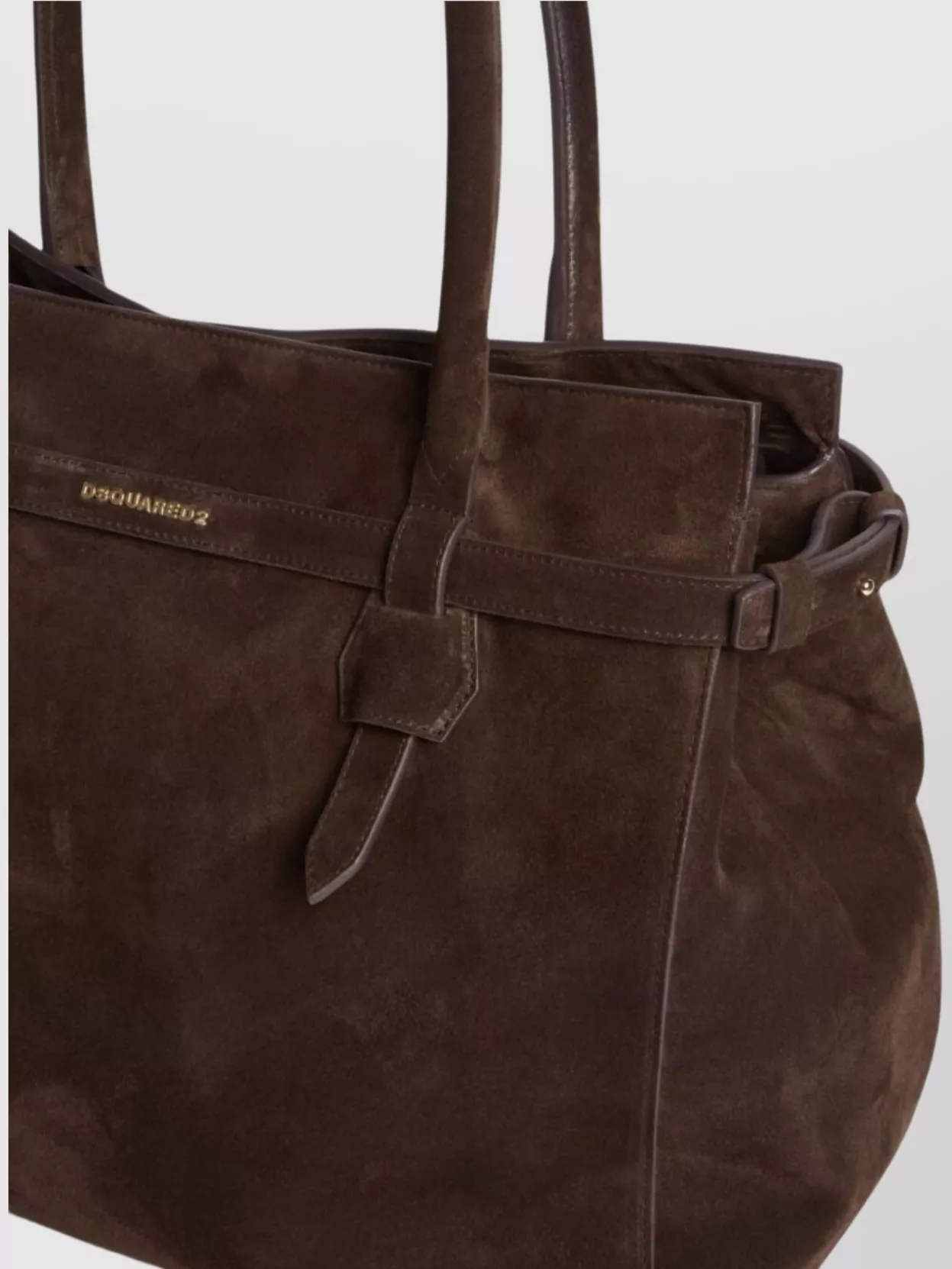 Dsquared2 Tote Bag With Structured Shape And Suede Finish