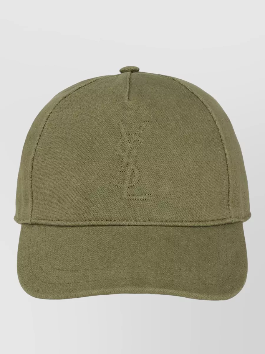 Saint Laurent cotton quilted baseball cap