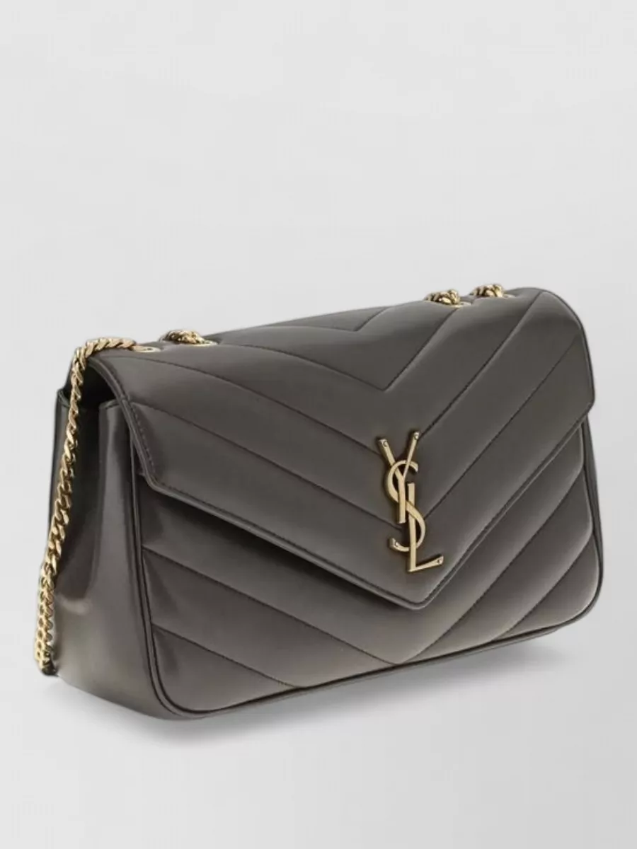 Saint Laurent Loulou Leather Cross-Body Bag