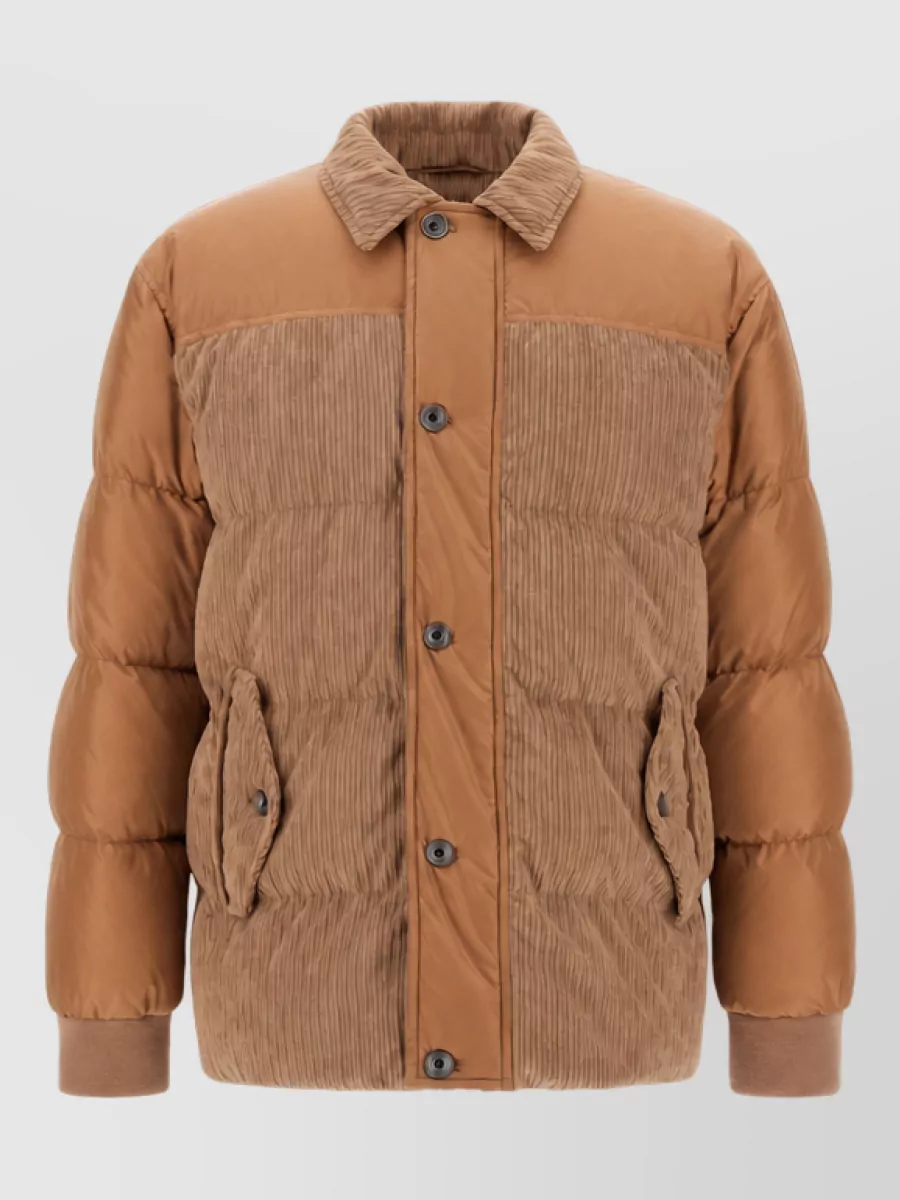 Herno Corduroy down puffer jacket