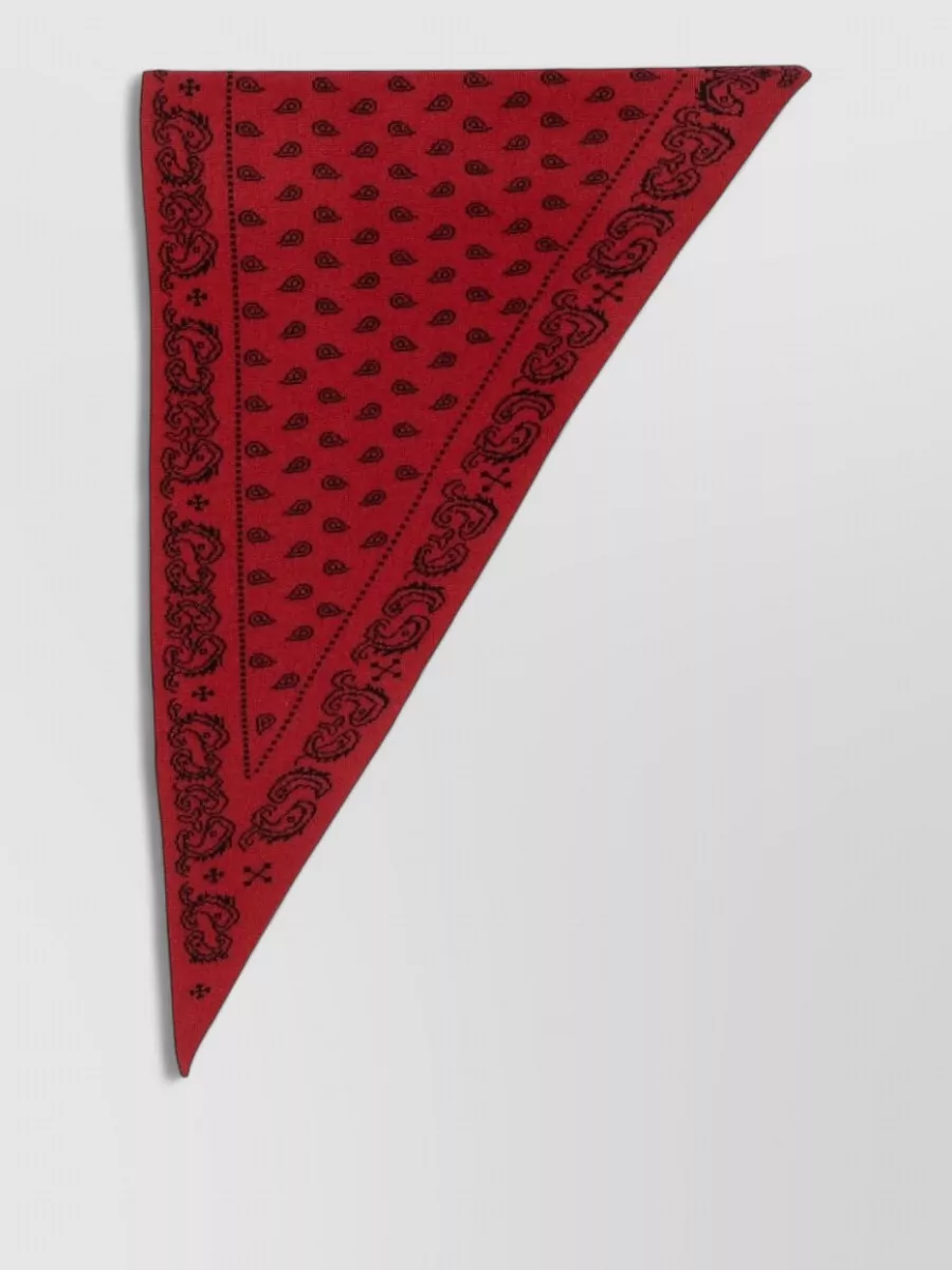 Guest In Residence printed cashmere triangular scarf