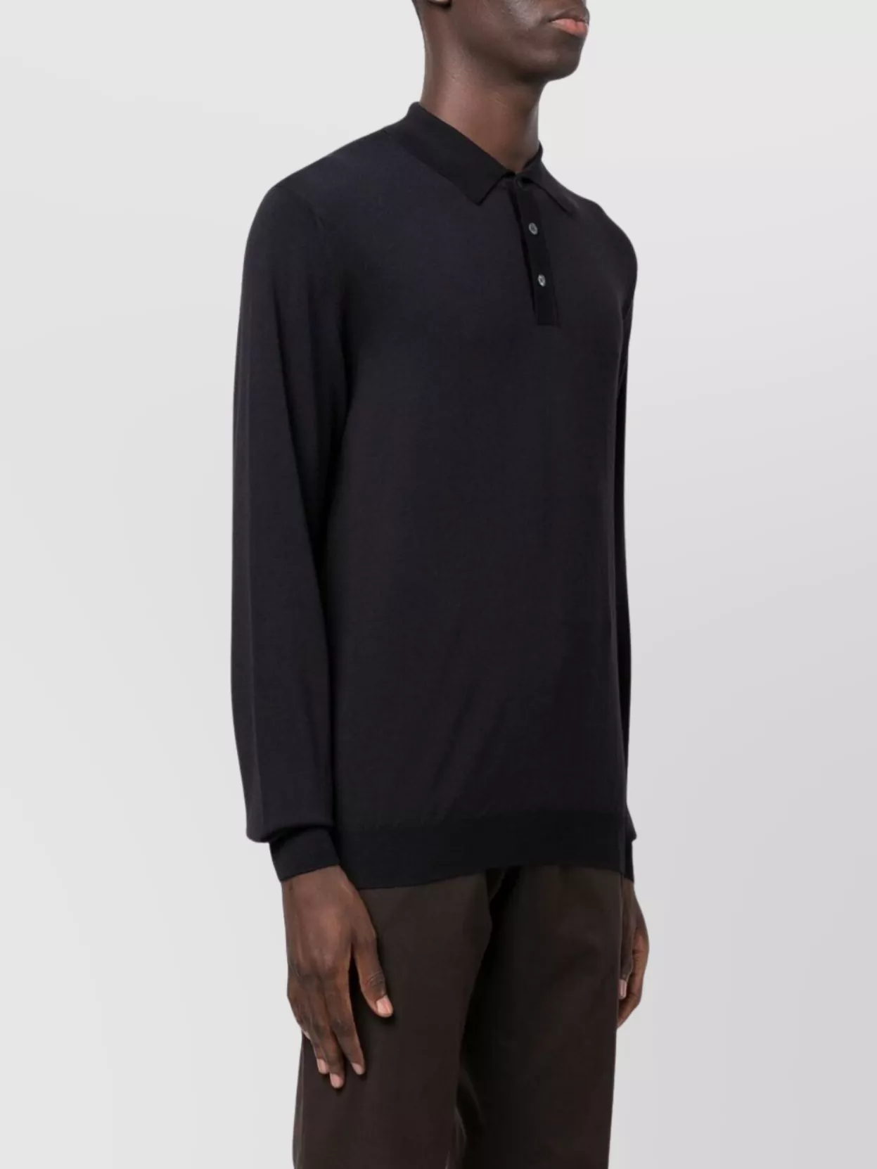 Zanone Polo Collar Sweater Ribbed Cuffs