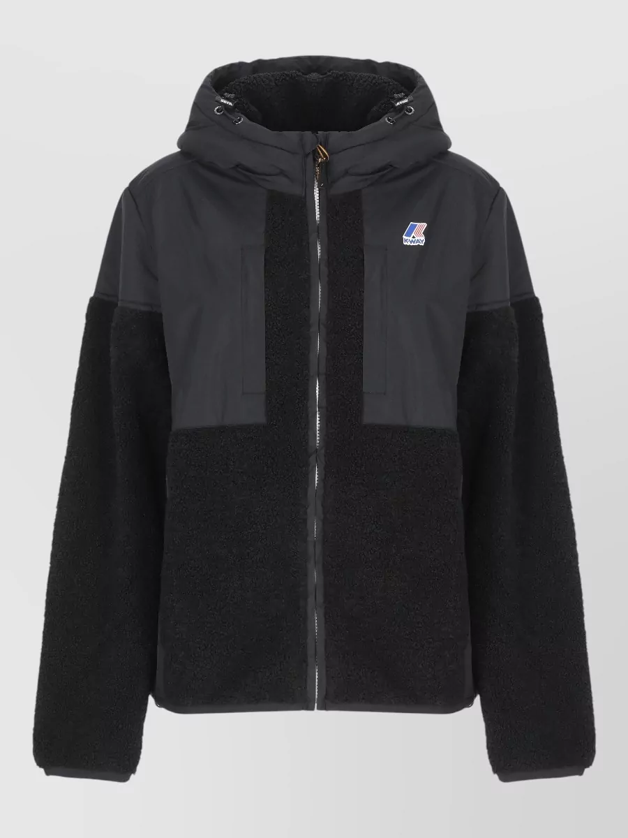 K-way hooded faux fur jacket