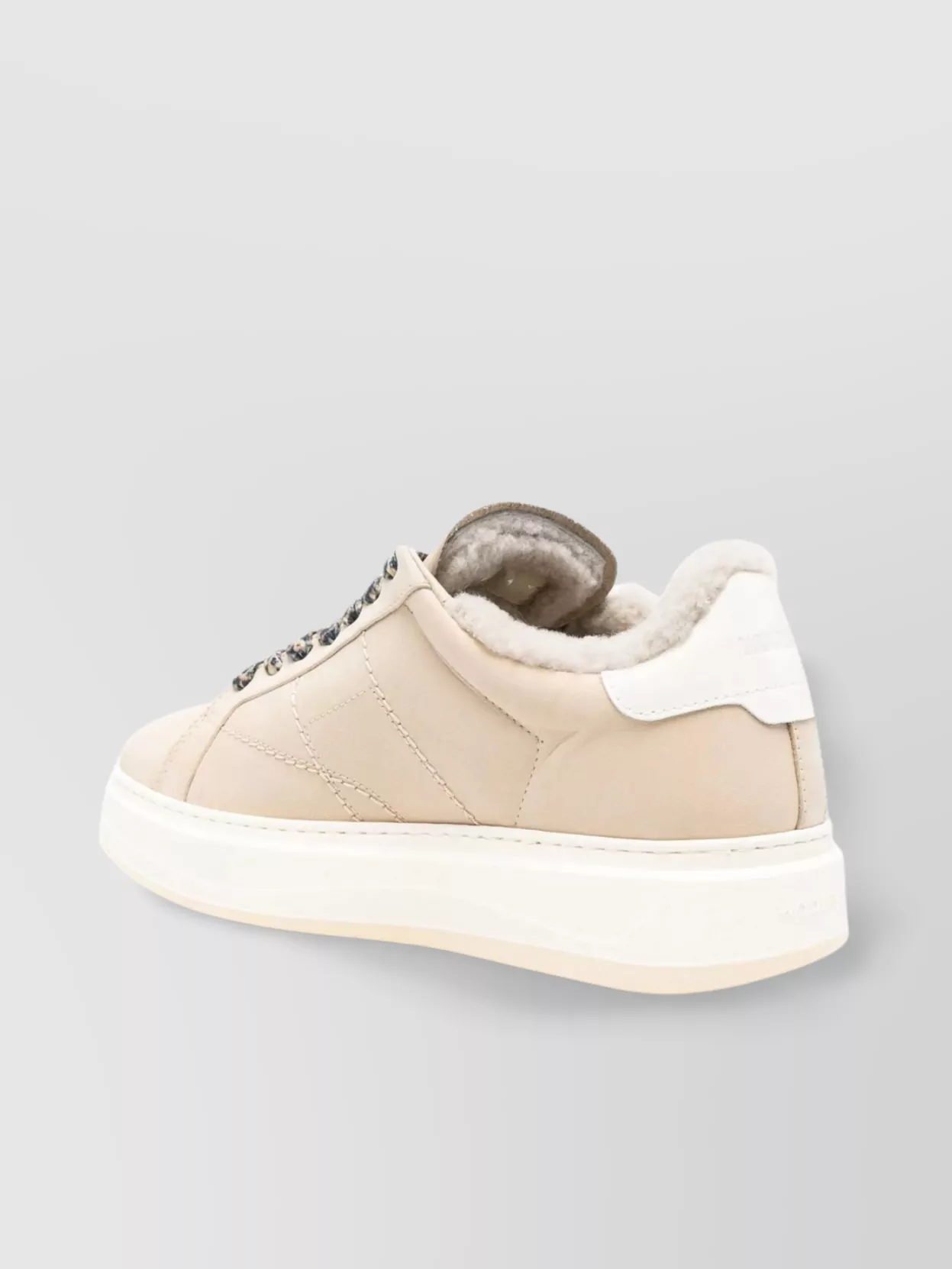 Woolrich High-top Sneakers With Contrast Heel Tab In Pink