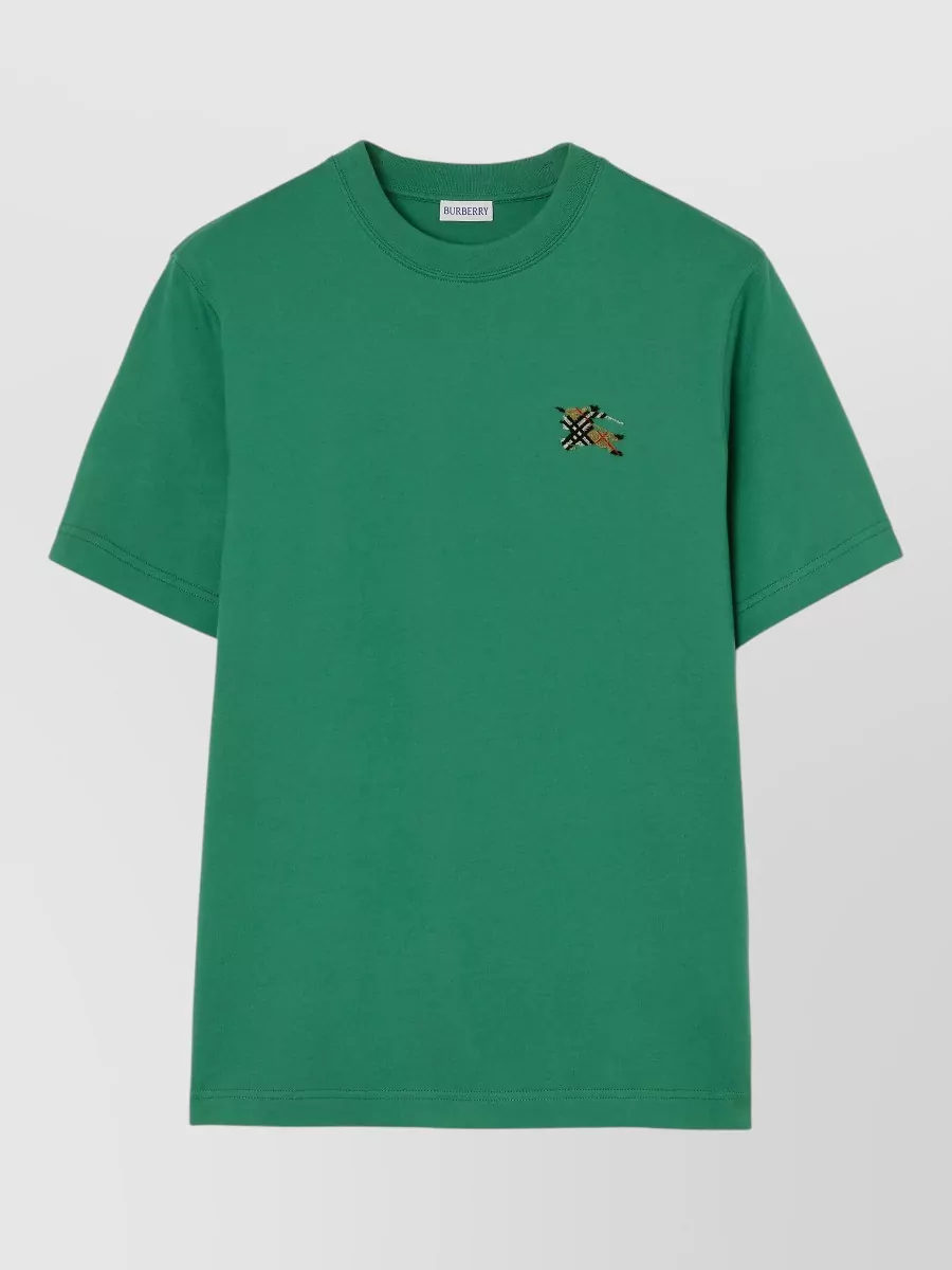 Burberry embroidered cotton t-shirt
