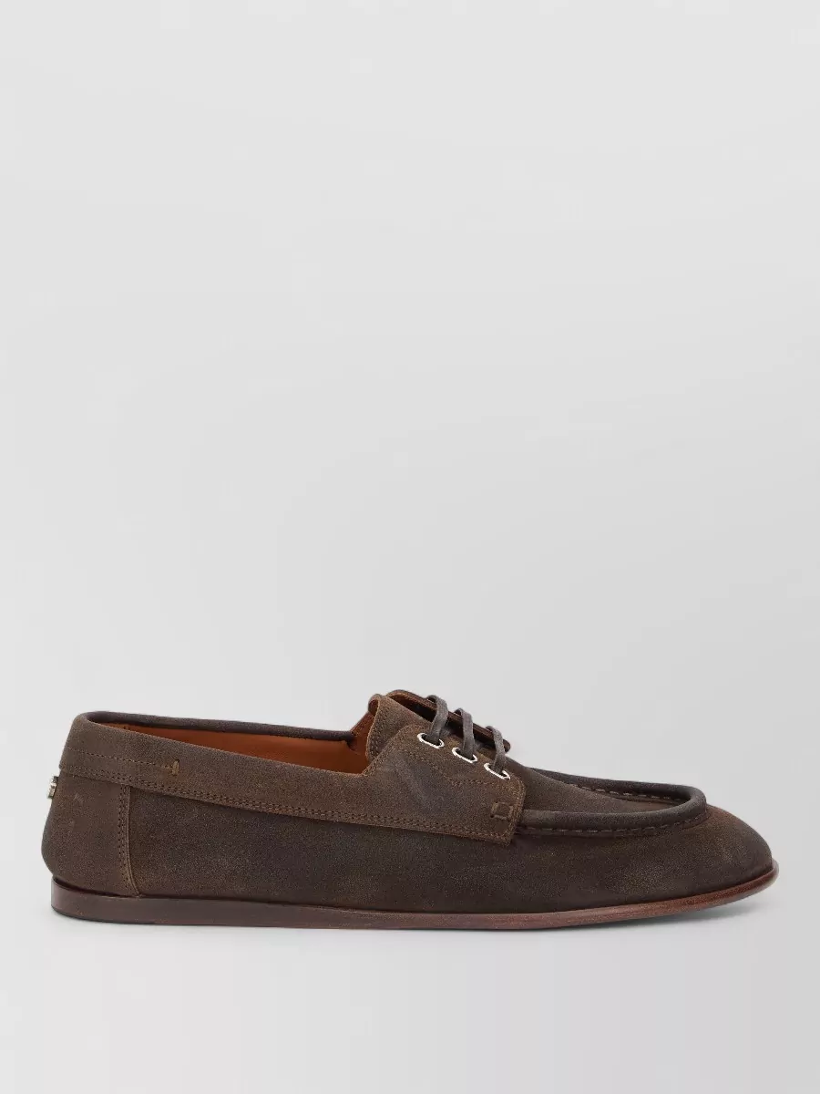 Dolce&Gabbana leather boat shoes