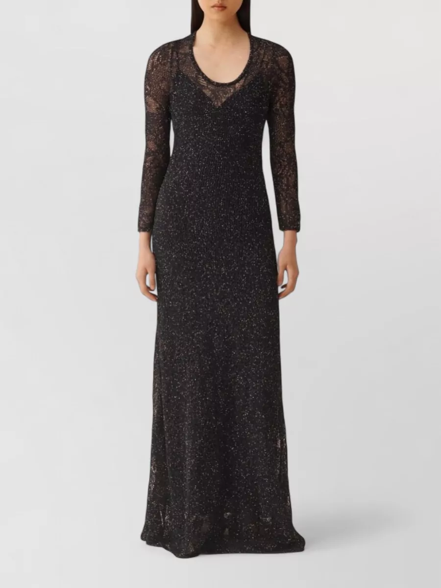 Fabiana Filippi Cotton Lace Maxi Dress