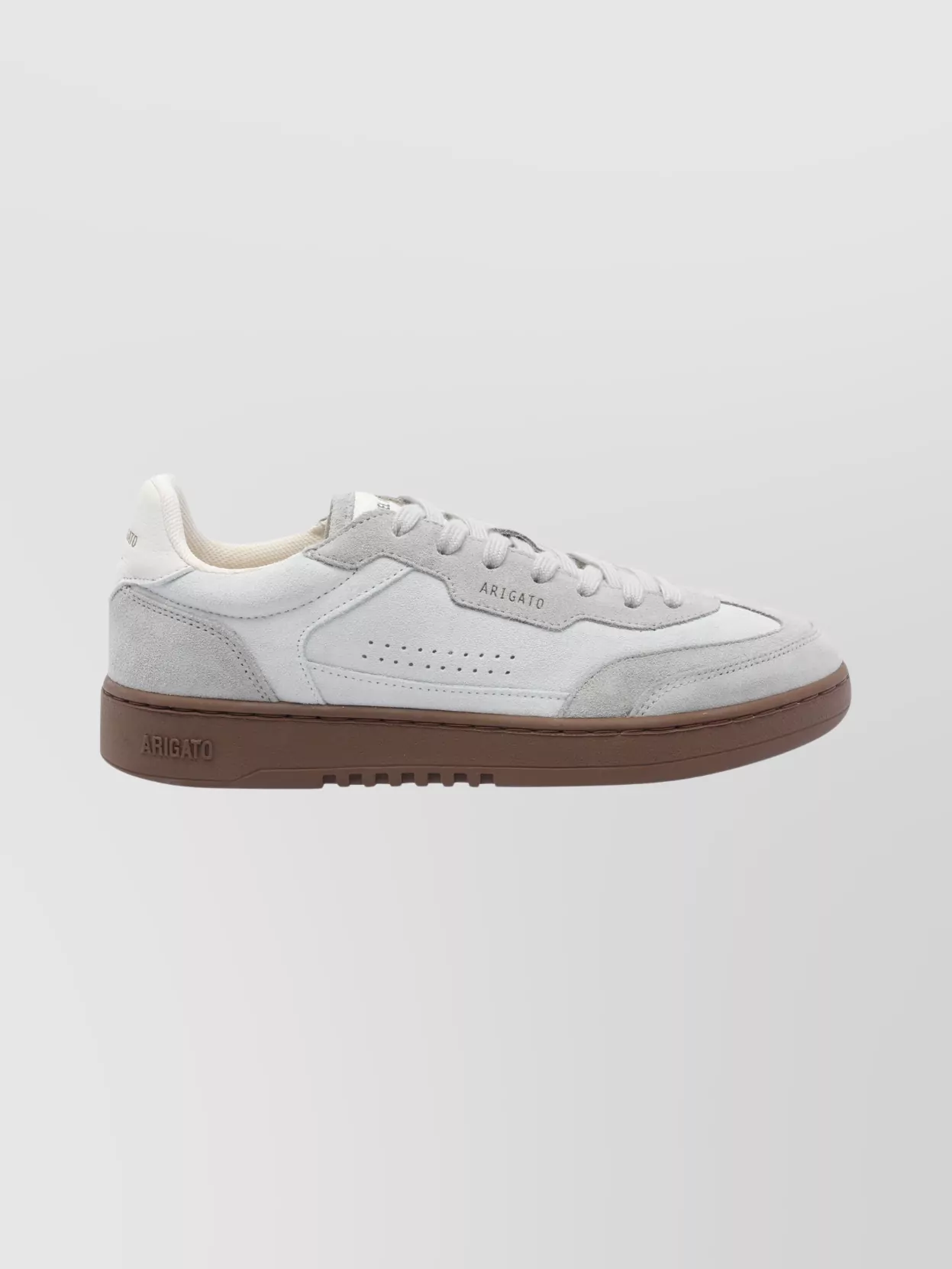 Axel Arigato Suede Round Toe Sneakers With Rubber Sole