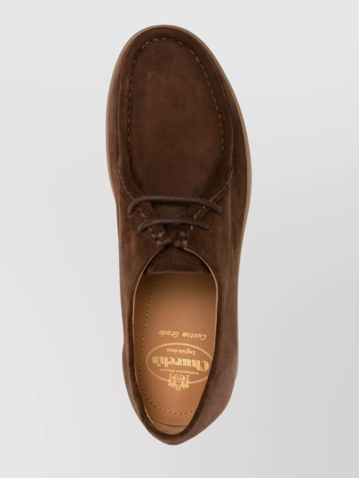 Church's Lace-Up Suede Shoes Rubber Sole