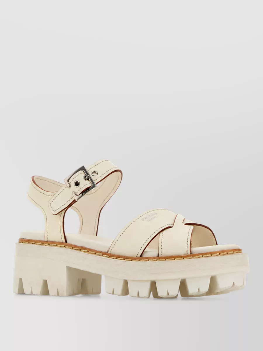 Prada leather sandals