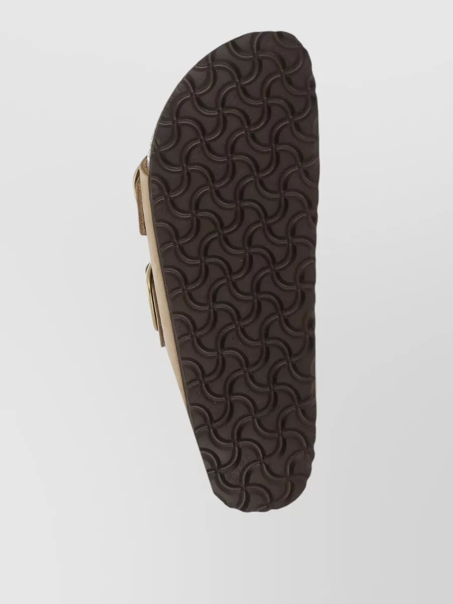 Birkenstock Leather Sandals Cork Sole Flat Design