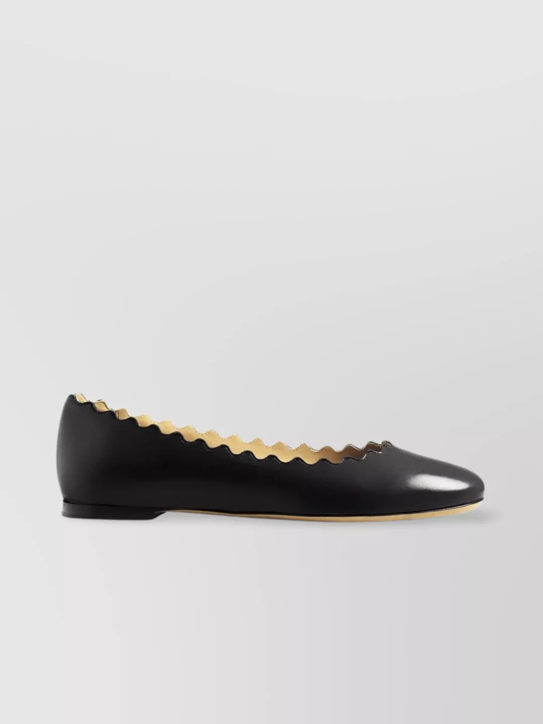 Shop Chloé 10mm Heel Pointed Toe Ballet Flats In Black