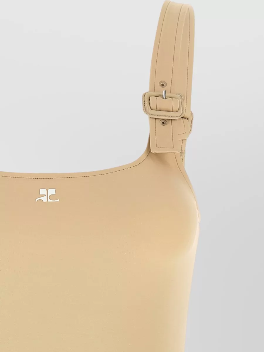 Courrèges Asymmetric Cutout One-Piece Swimsuit