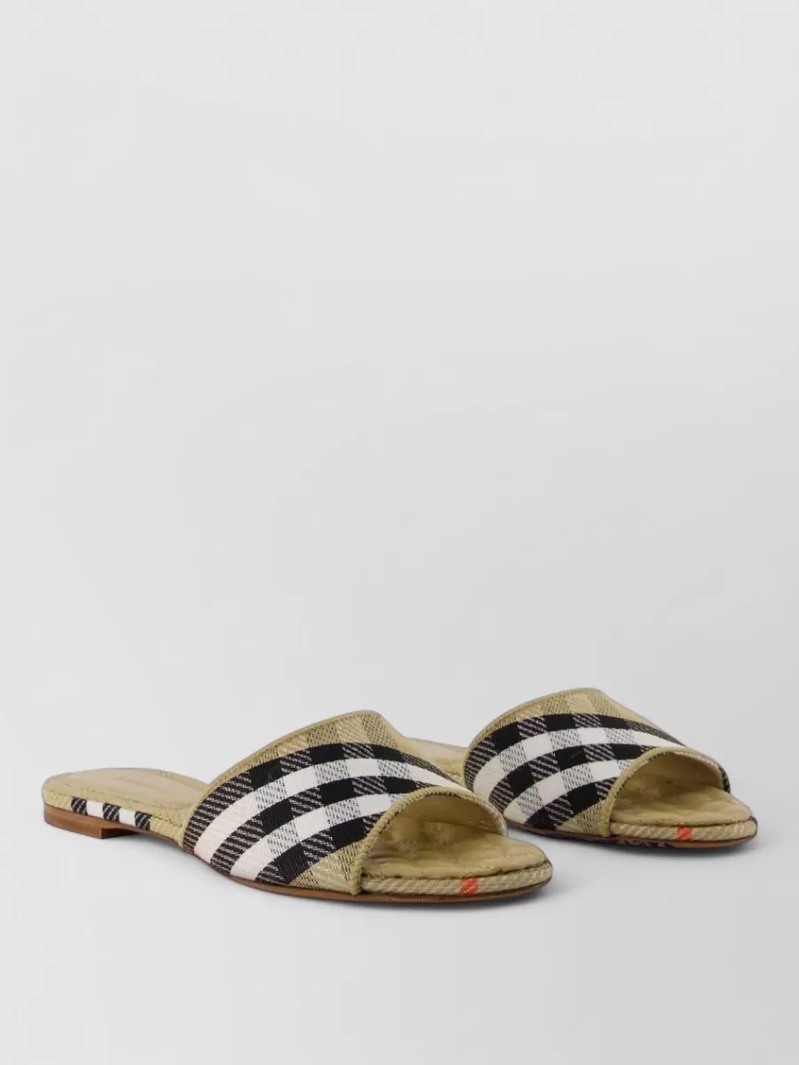 Burberry Check Slides