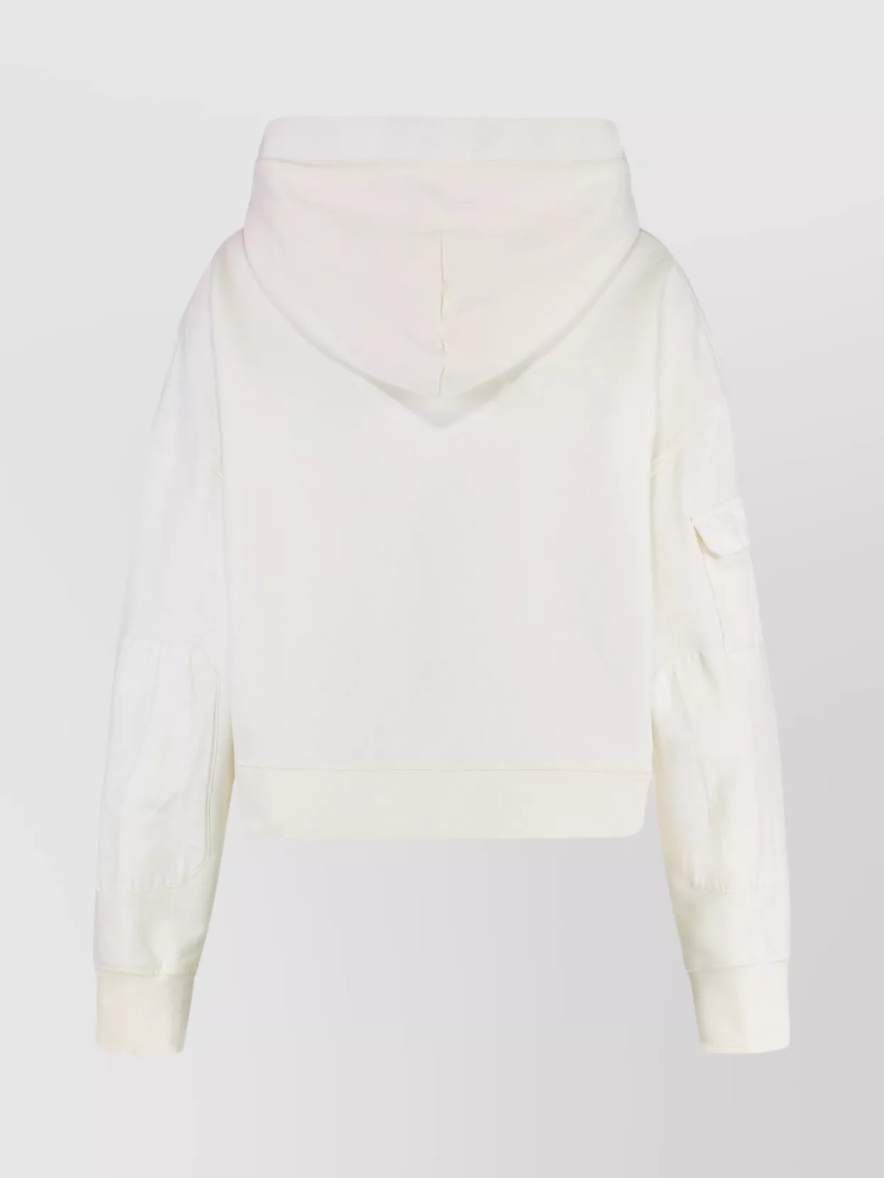 Canada Goose Cotton Hoodie With Front Pocket And Hood In Neutral