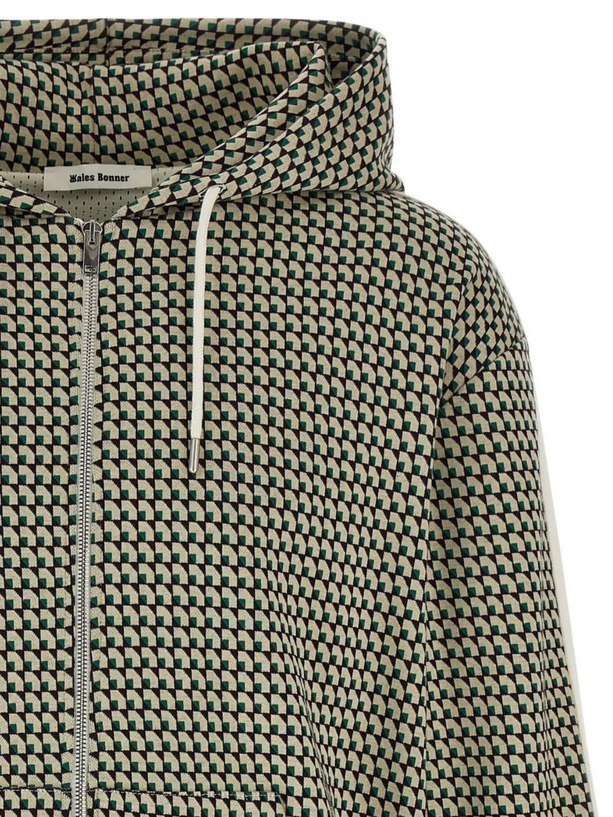 Shop Wales Bonner 'long Sleeve Power Hoodie' Pockets