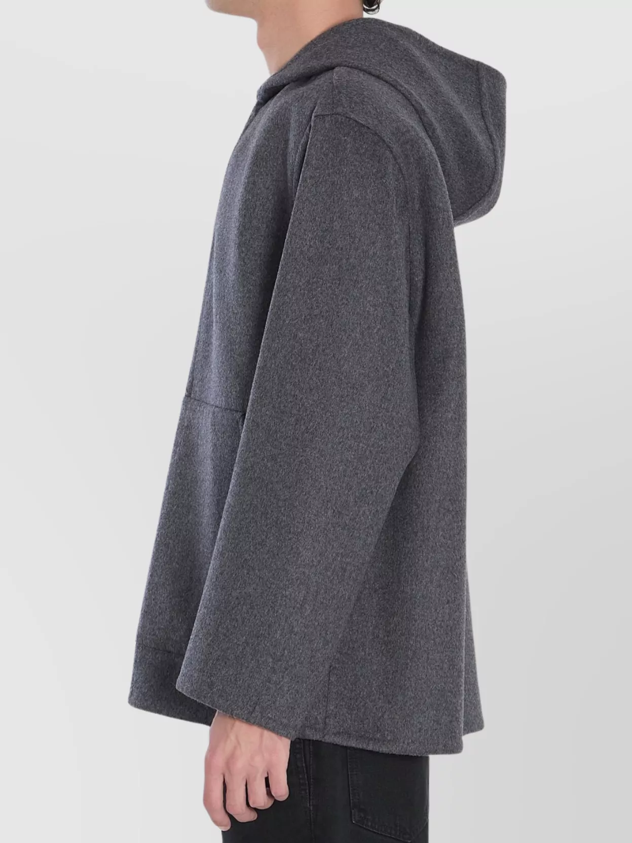 Bottega Veneta Wool Blouson Hood Long Sleeves Side Pockets