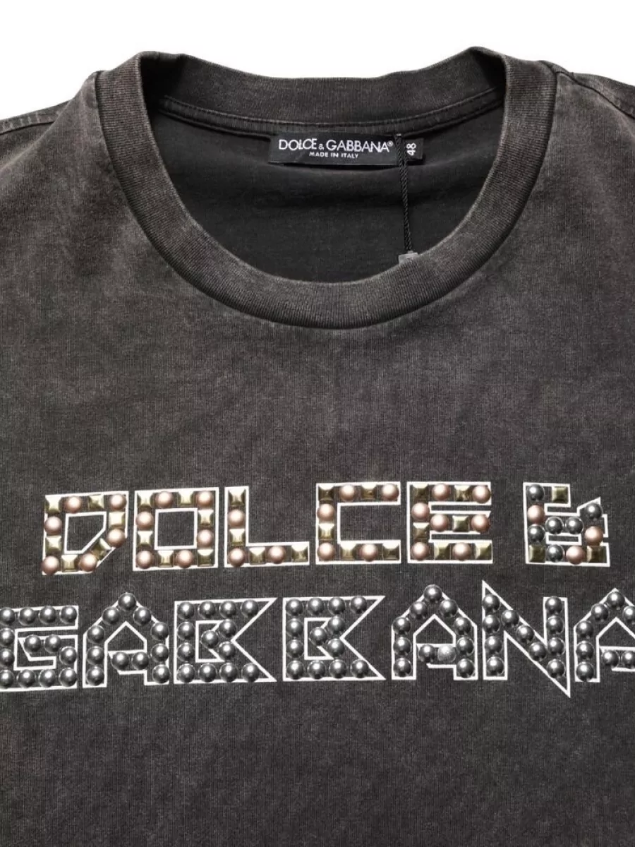 Dolce&Gabbana Logo Embellished Crew Neck T-Shirt