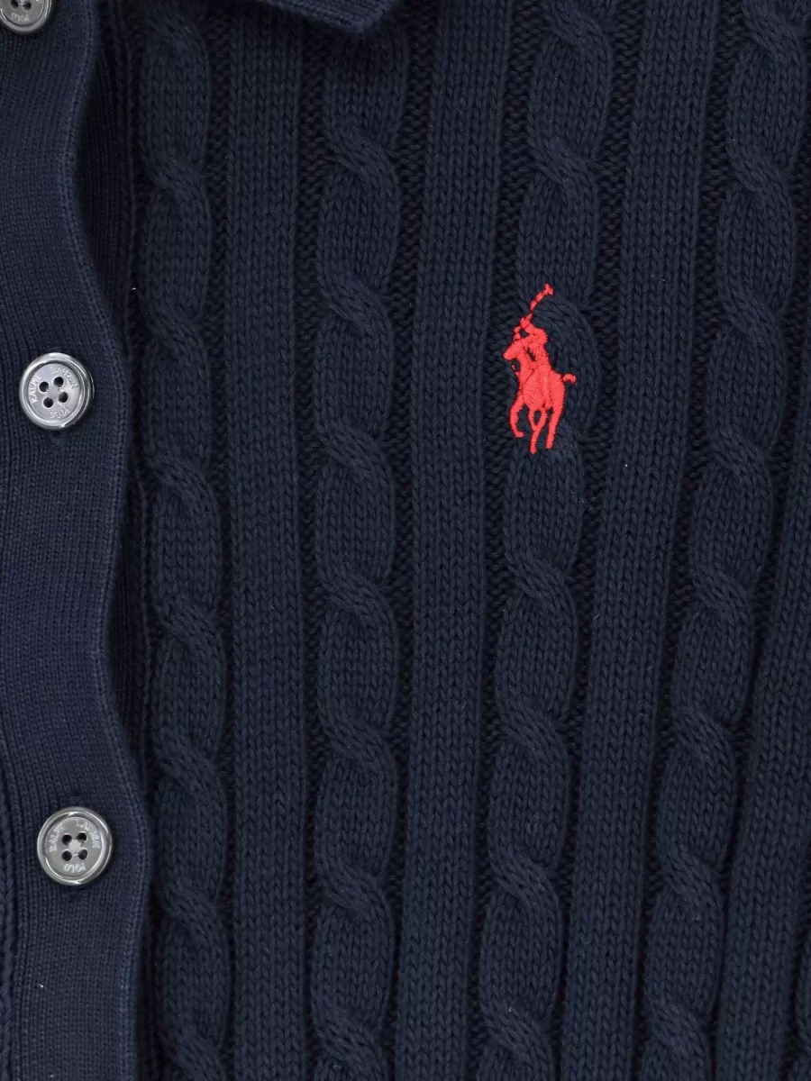 Polo Ralph Lauren Braided-Knit Slim-Fit Cotton Cardigan