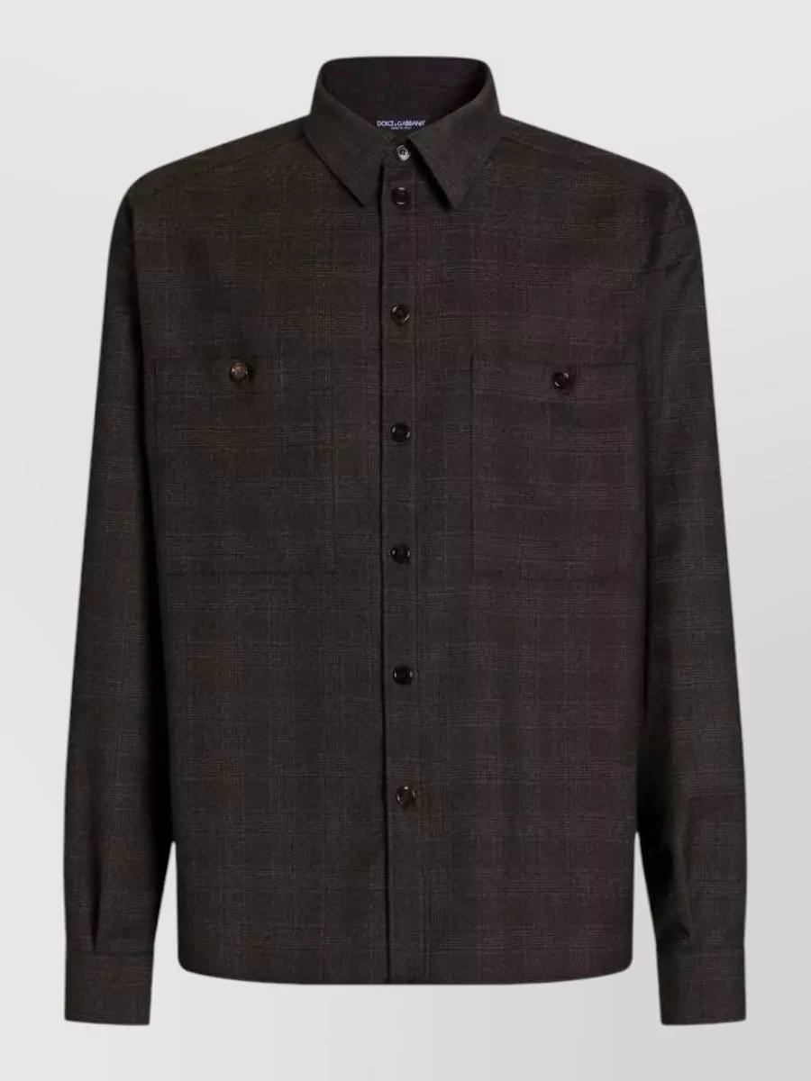 Dolce&Gabbana oversized checked shirt