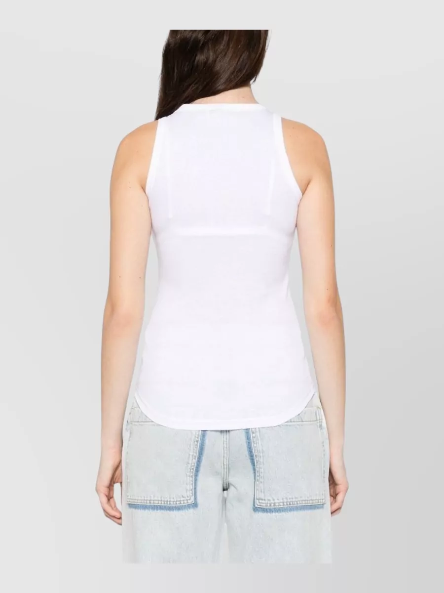 Herskind Cotton Mock Neck Sleeveless Tank Top