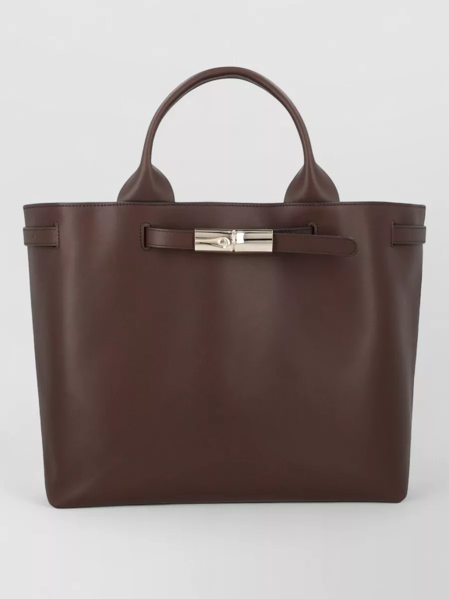 Longchamp Leather Le Roseau Smart Tote Bag