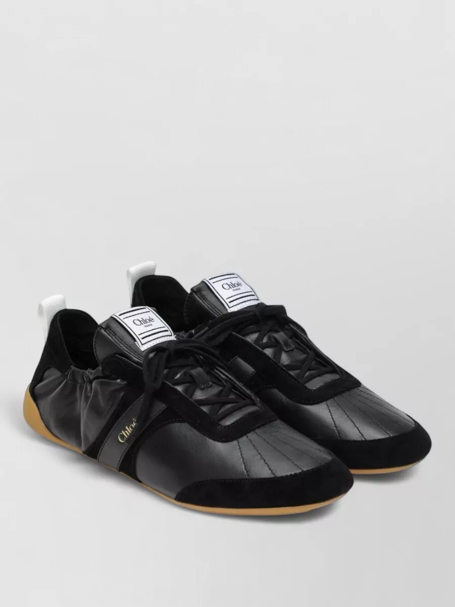 Chloé leather low-top sneakers