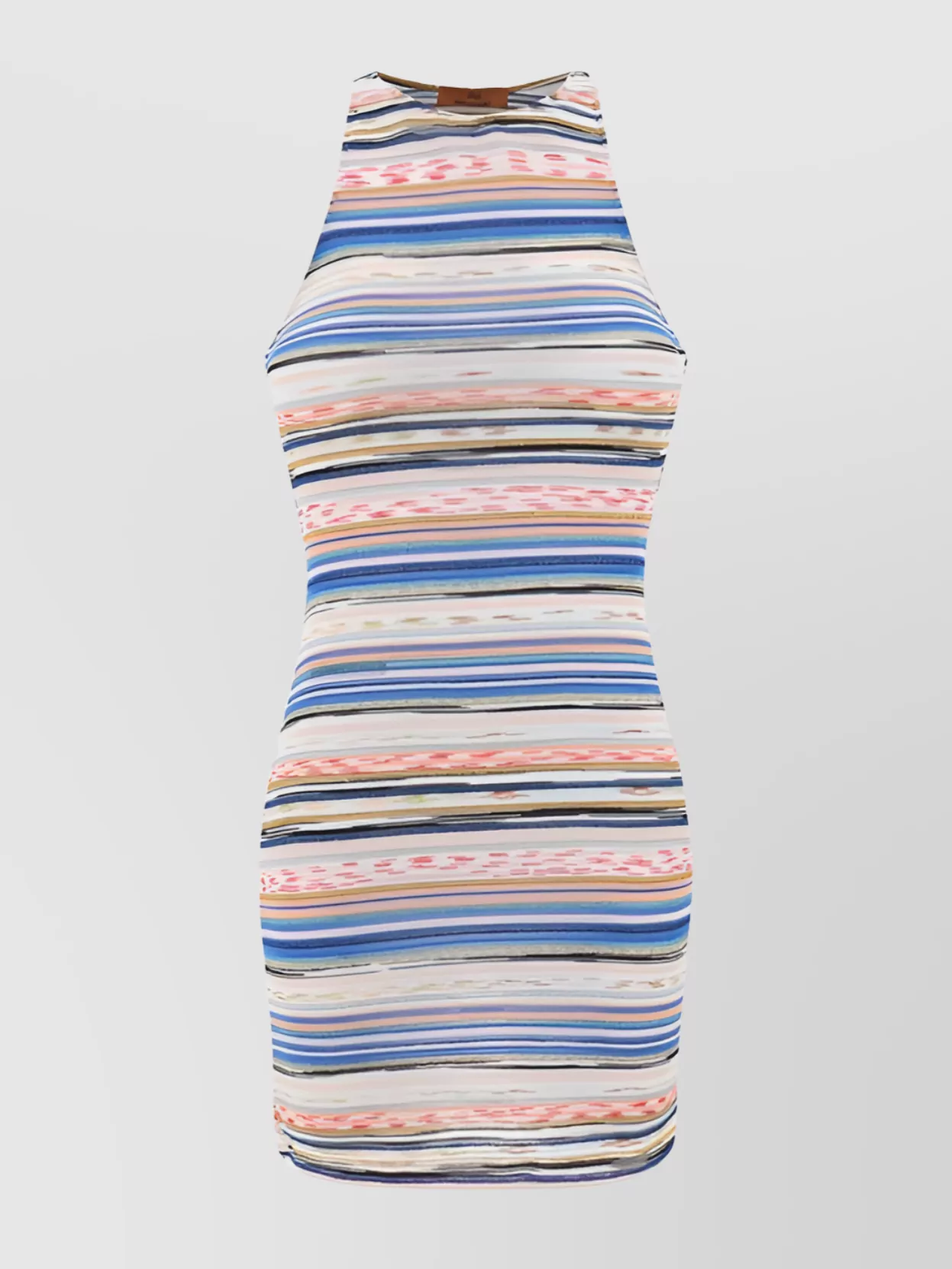 Shop Missoni Striped Halter Mini Dress