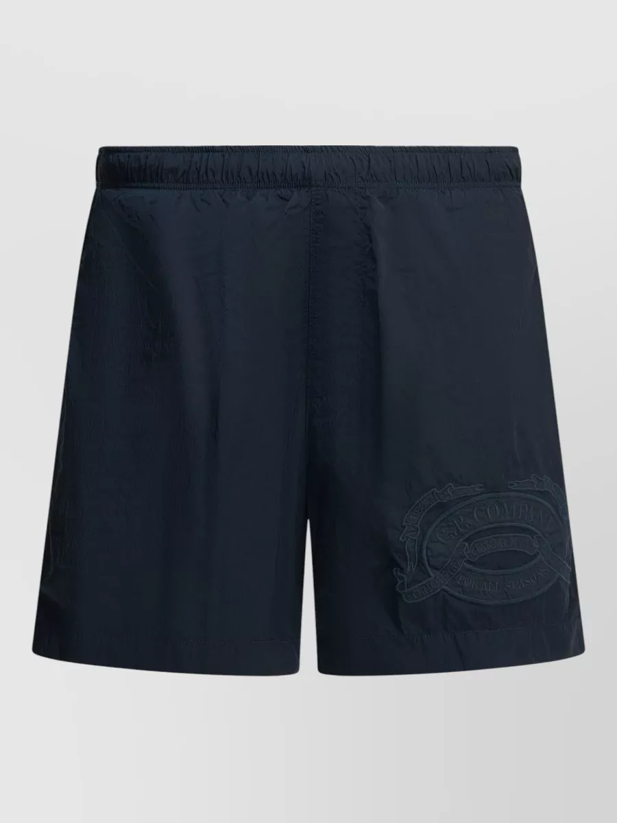 C.p. Company Embroidered Deck Shorts